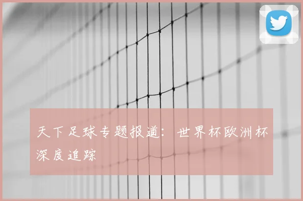天下足球专题报道:世界杯欧洲杯深度追踪